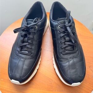 Cole Haan Grand Crosscourt Runner Men Black Leather Sneakers, C28253, Size 9.5